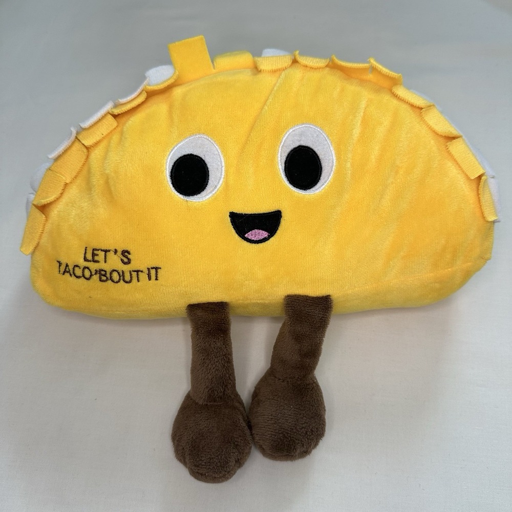 Snack Ums Foodie Plush Taco Toy Lets Taco Bout It Stuffed Pillow 10.5"